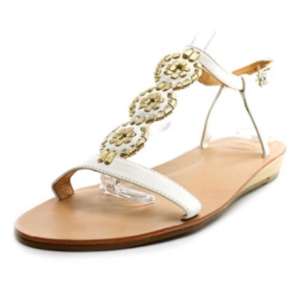 ISO!!! Jack Rogers White and gold Eve sandals